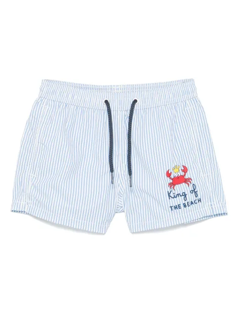 MC2 Saint Barth Kids shorts de playa con rayas estampadas