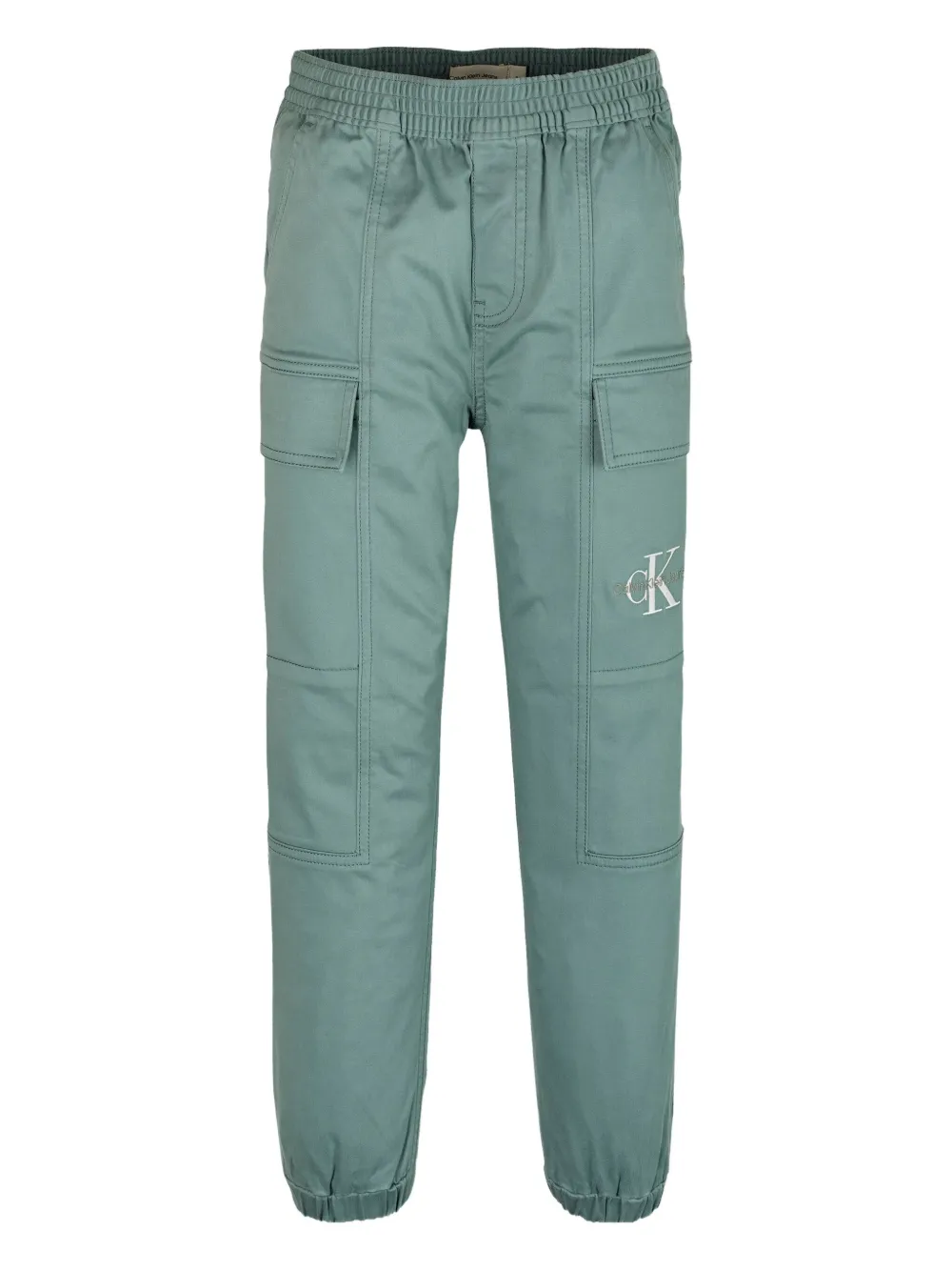 Calvin Klein Kids Broek met geborduurd logo Groen