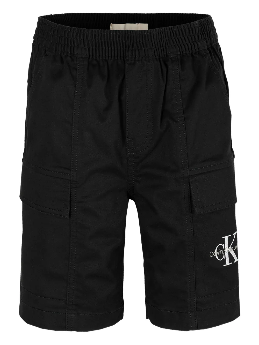 Calvin Klein Kids Shorts met geborduurd logo Zwart