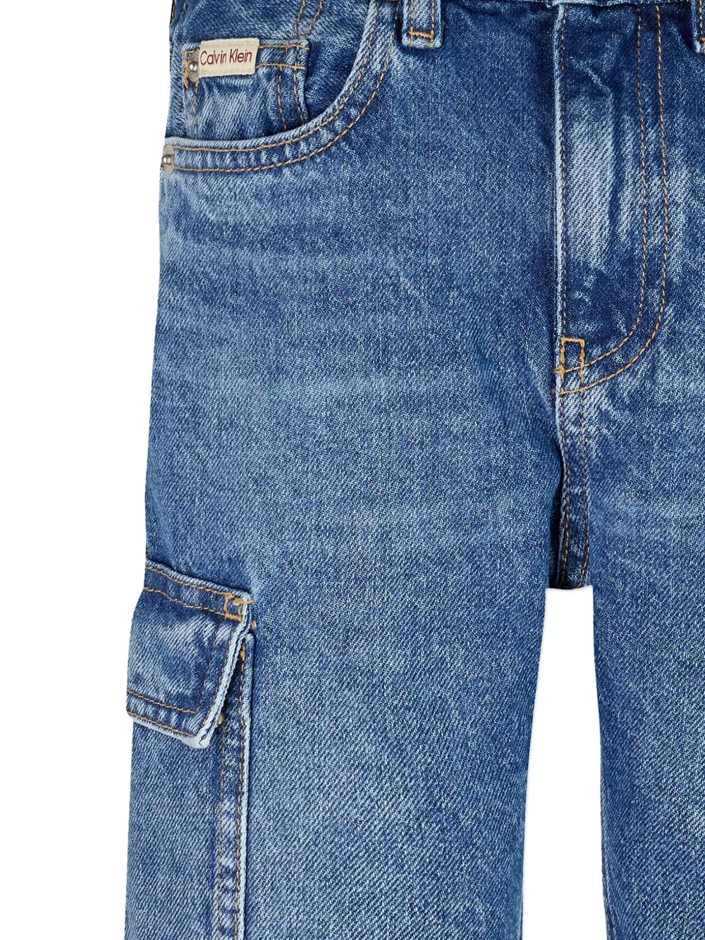 Calvin Klein Kids Denim shorts Blauw