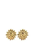 CHANEL Pre-Owned 1970-1980 Gold Plated Lion Motif Clip On Earrings costume earrings