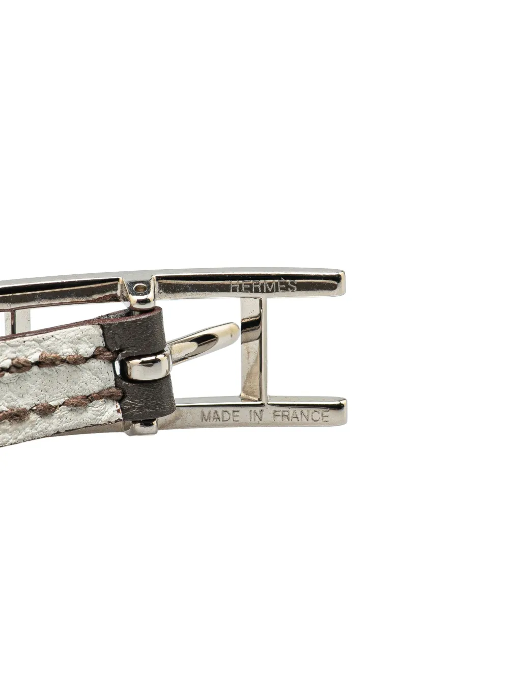 Pre-owned Hermes 2000-2024 Epsom Behapi Double Tour Bracelet Xs Costume Bracelet