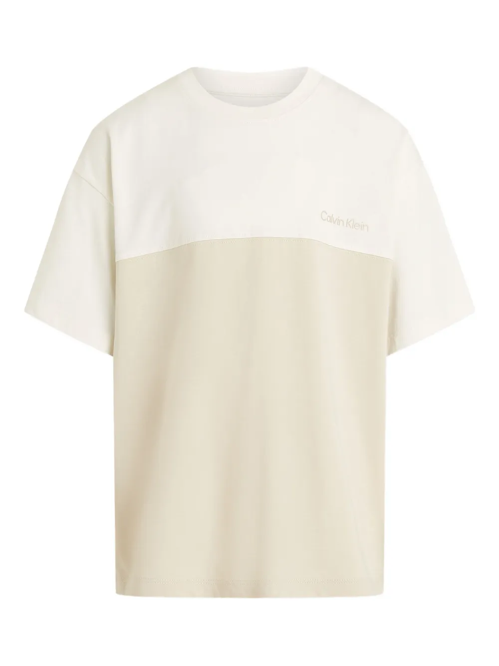 Calvin Klein Kids colourblock T-shirt - ニュートラル Calvin Klein Kids colourblock T-shirt - ニュートラル