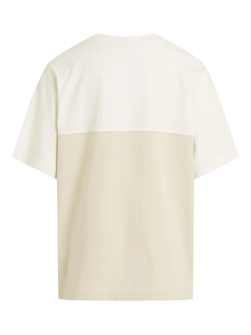 Calvin Klein Kids T-shirt met colourblocking Beige