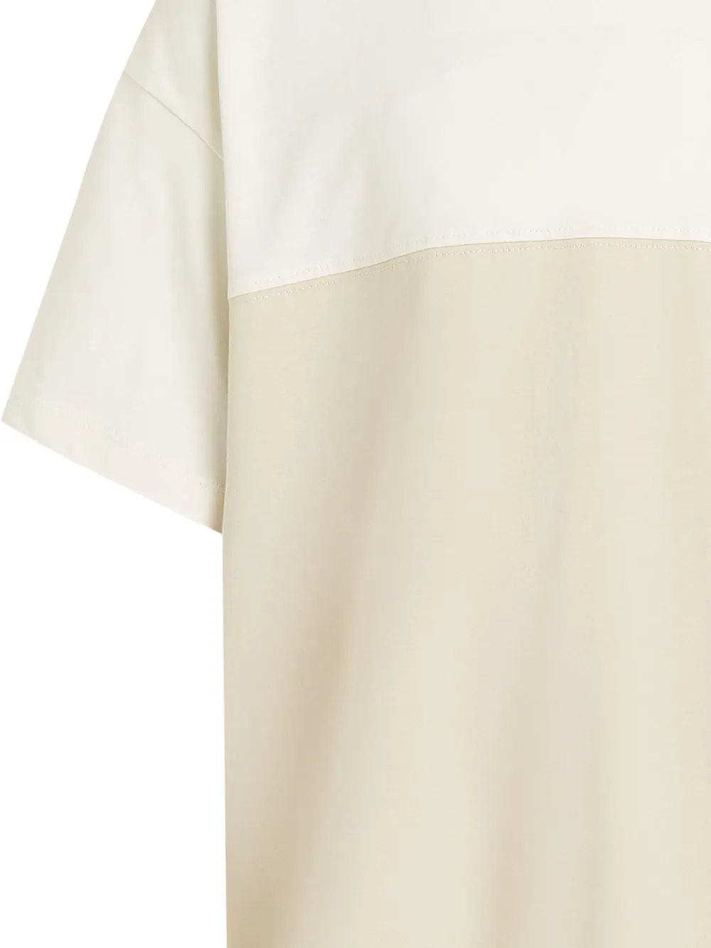 Calvin Klein Kids T-shirt met colourblocking Beige