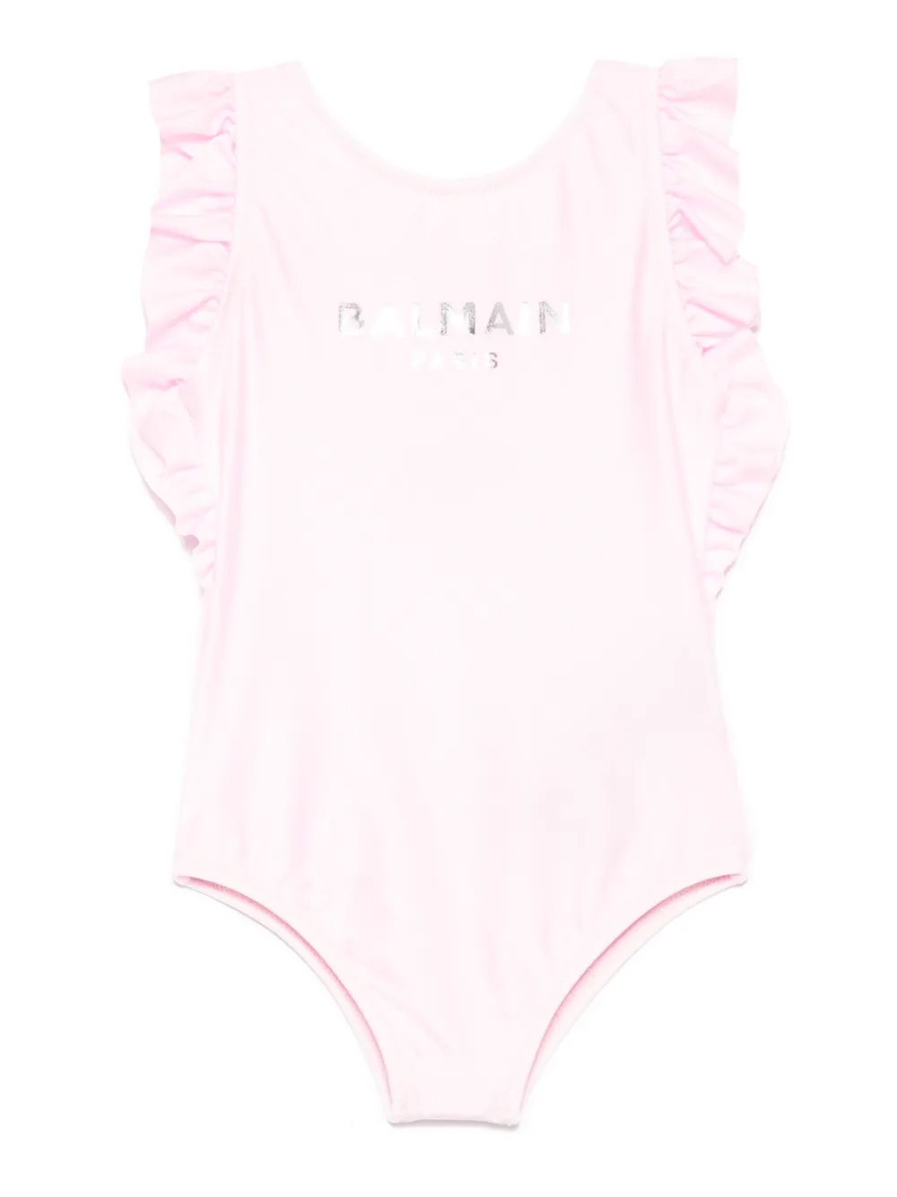 Shop Balmain Logo-print Swimsuit
