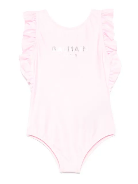 Balmain Kids logo-print swimsuit