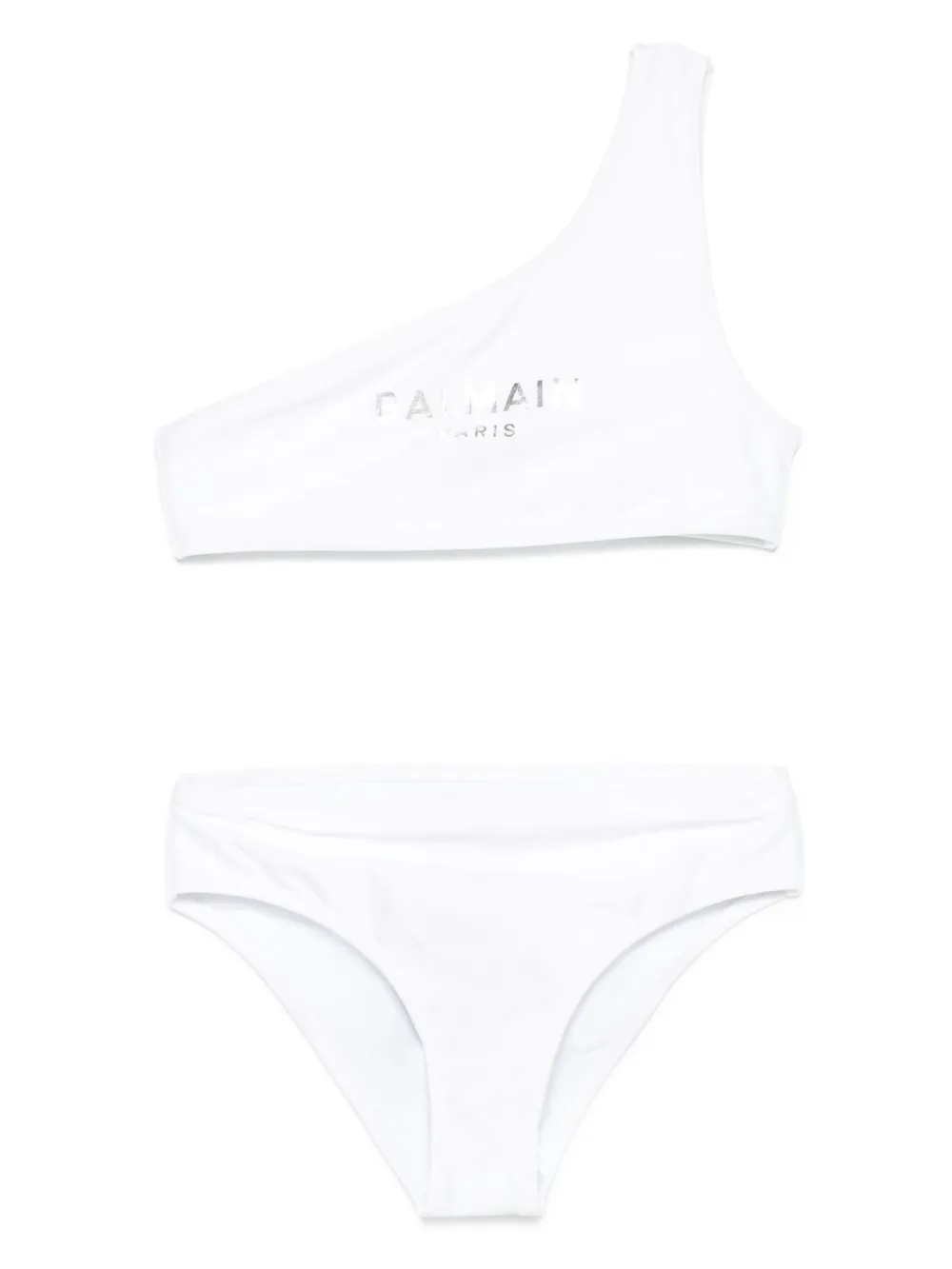Balmain Kids Bikini met logoprint Wit