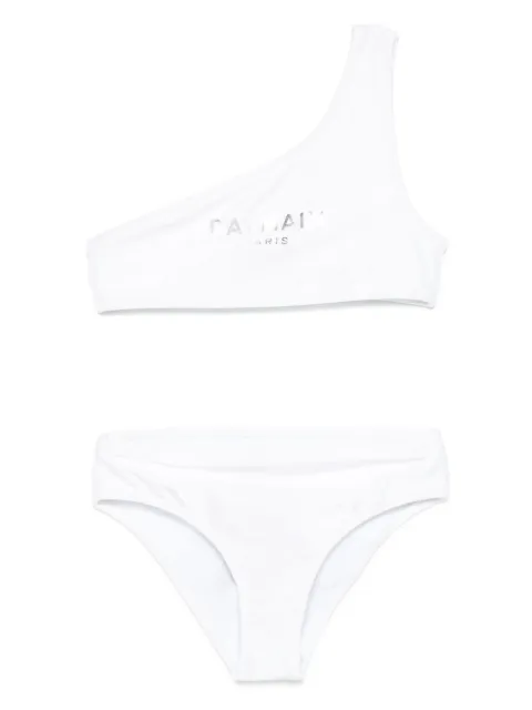 Balmain Kids logo-print bikini
