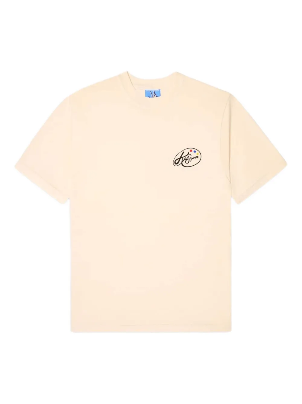 KidSuper Katoenen T-shirt met logoprint Beige