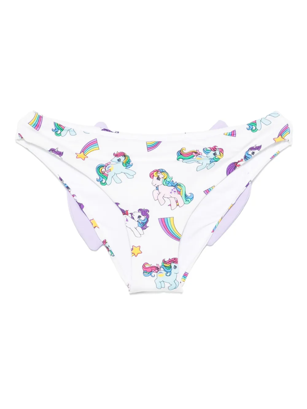 MC2 Saint Barth Kids Bikinibroek met strikdetail Wit