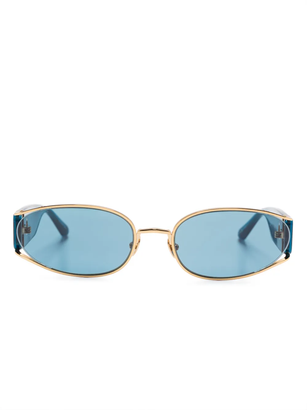 Linda Farrow Shelby zonnebril Goud