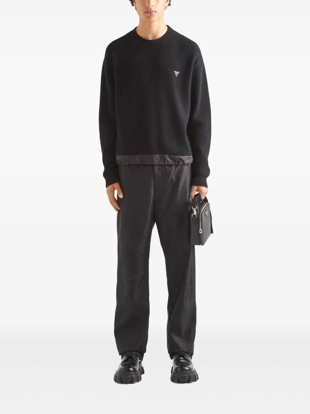 Prada Pre-Owned triangle-logo trousers | Image 2