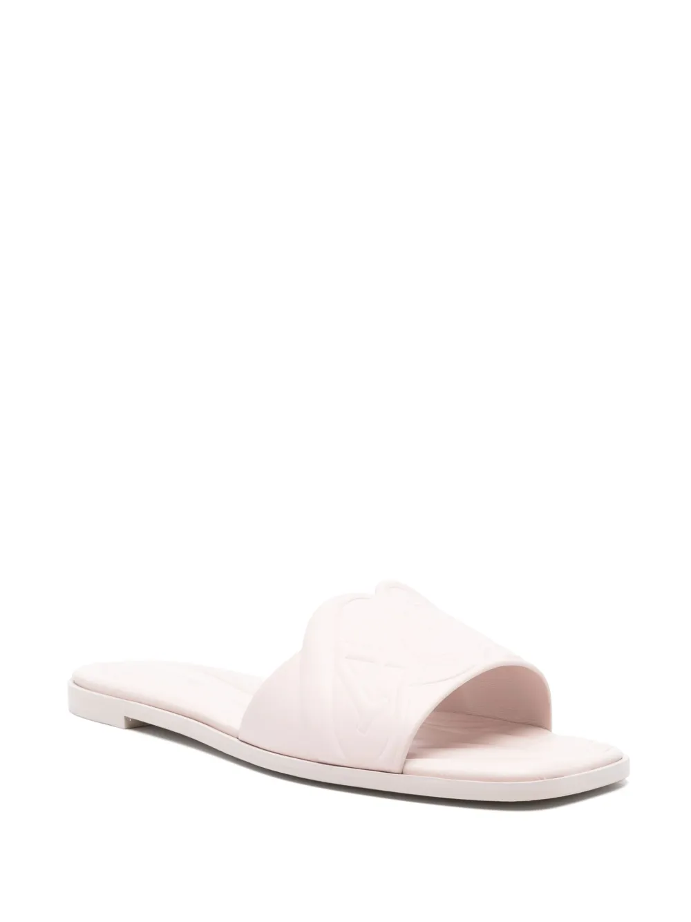 Alexander McQueen Pre-Owned Sandalen met logo-reliëf - Roze