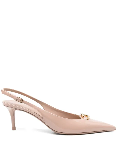 Valentino Garavani Pre-Owned 60mm VLogo slingback pumps