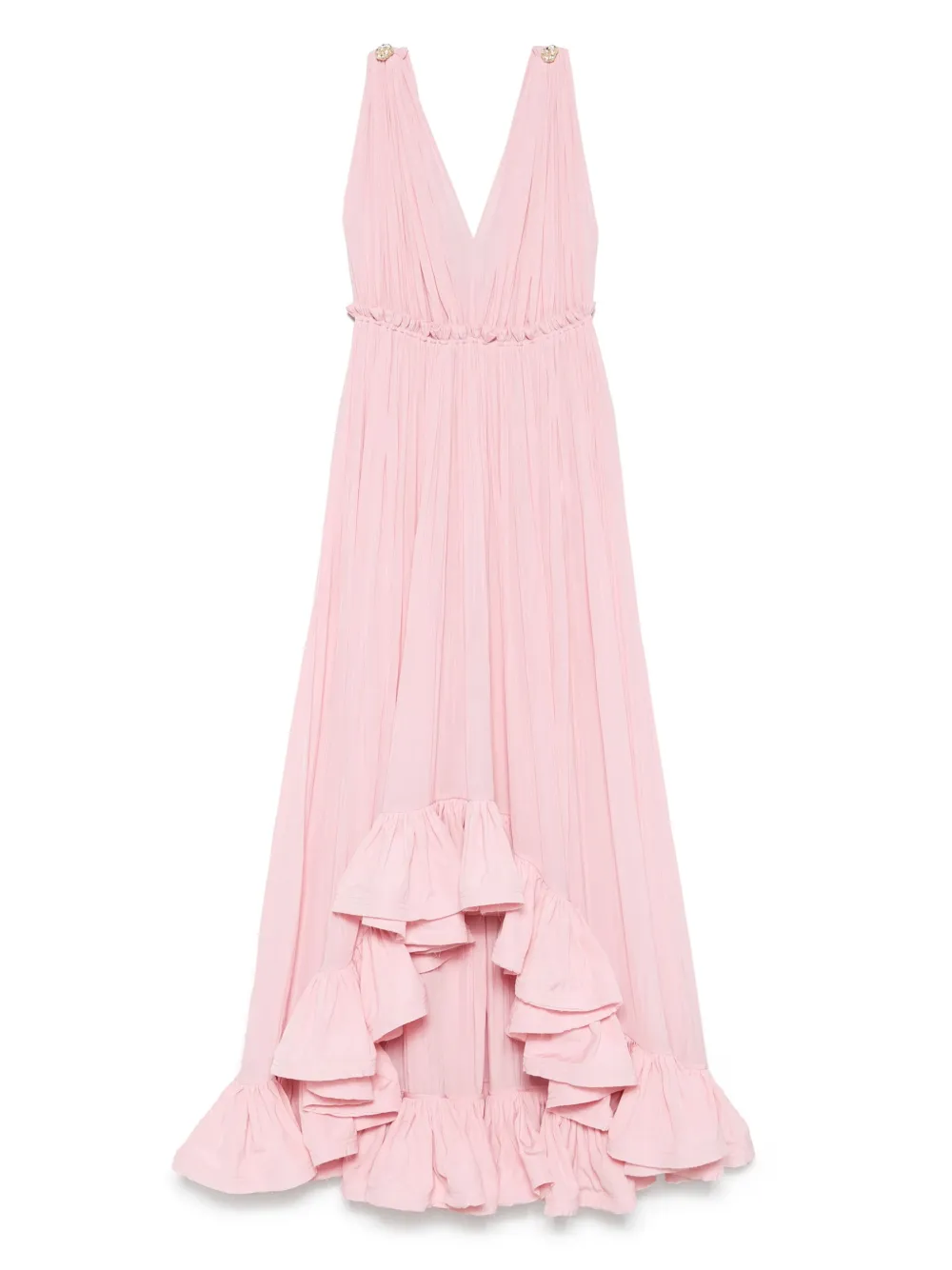 Lanvin Pre-Owned Abito da sera con ruches - Rosa