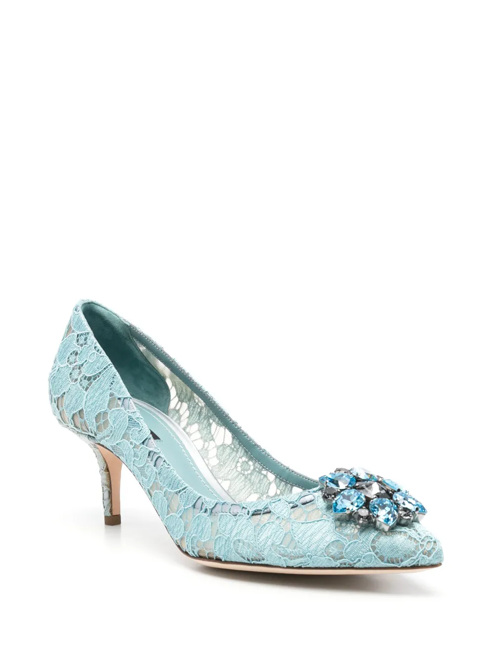 Dolce & Gabbana Pre-Owned 60 mm Rainbow Lace pumps - Blauw