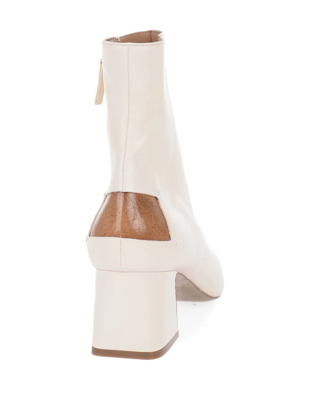 Maison Margiela 60mm leren enkellaarzen Beige