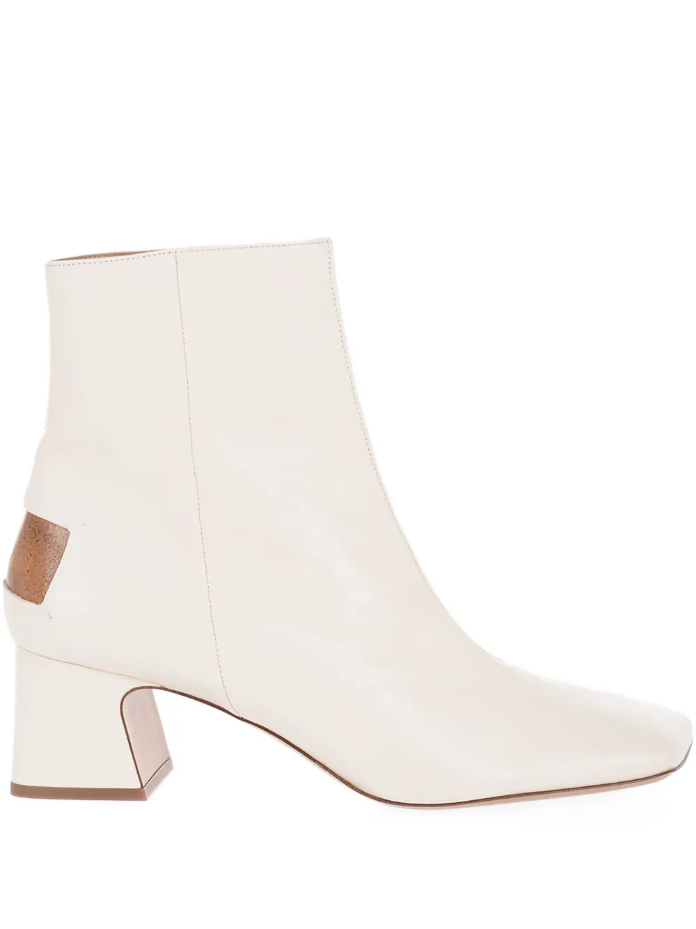 Maison Margiela 60mm leren enkellaarzen Beige