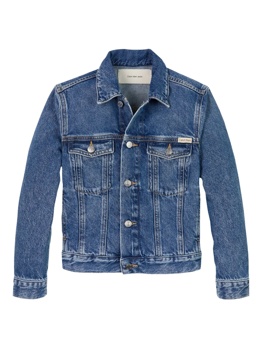 Calvin Klein Kids Katoenen jack Blauw