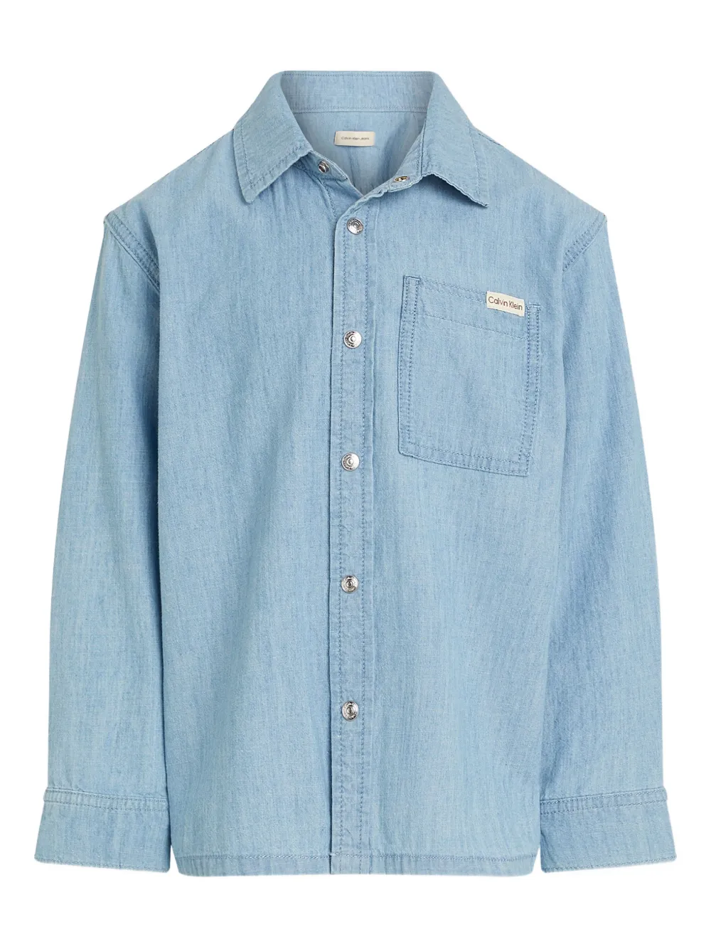 Calvin Klein Kids Katoenen shirt Blauw
