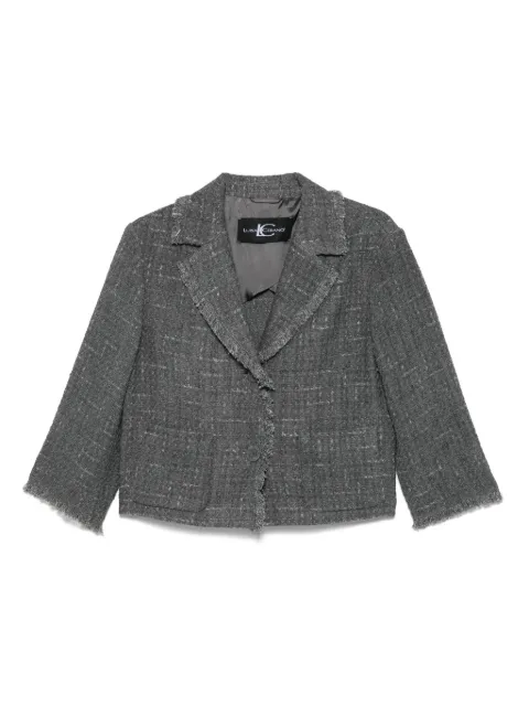 Luisa Cerano chamarra de tweed en mezcla de algodón