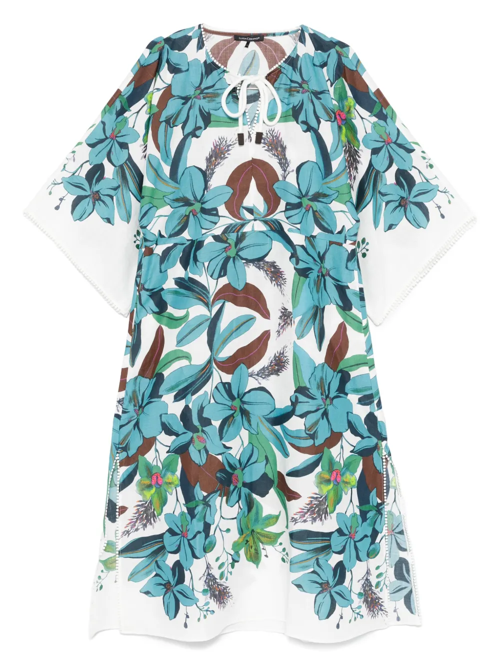 Hawaiian-print dress