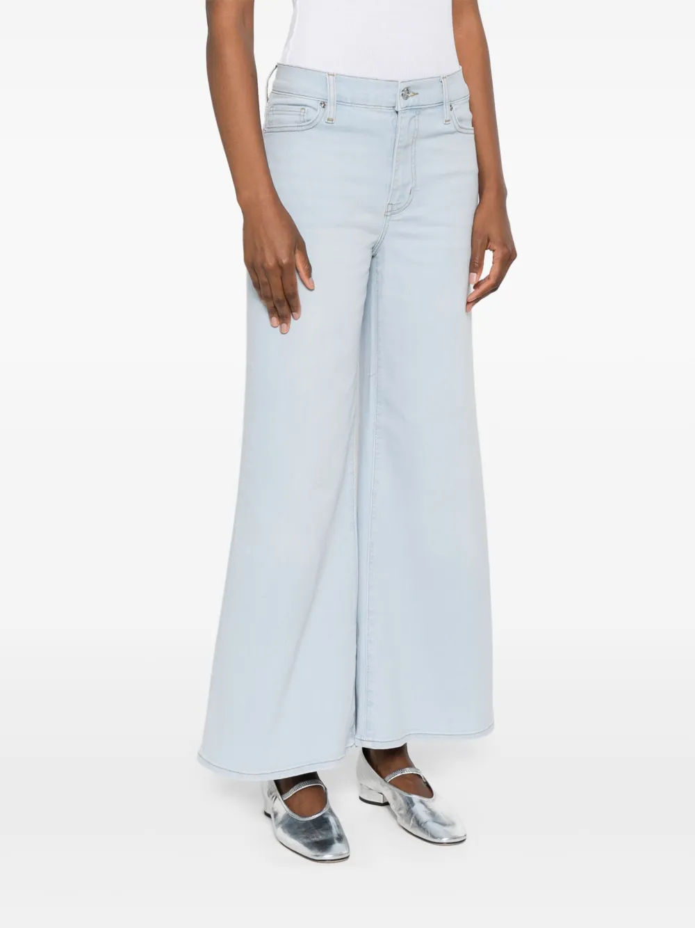 Shop Frame Wide-leg Jeans
