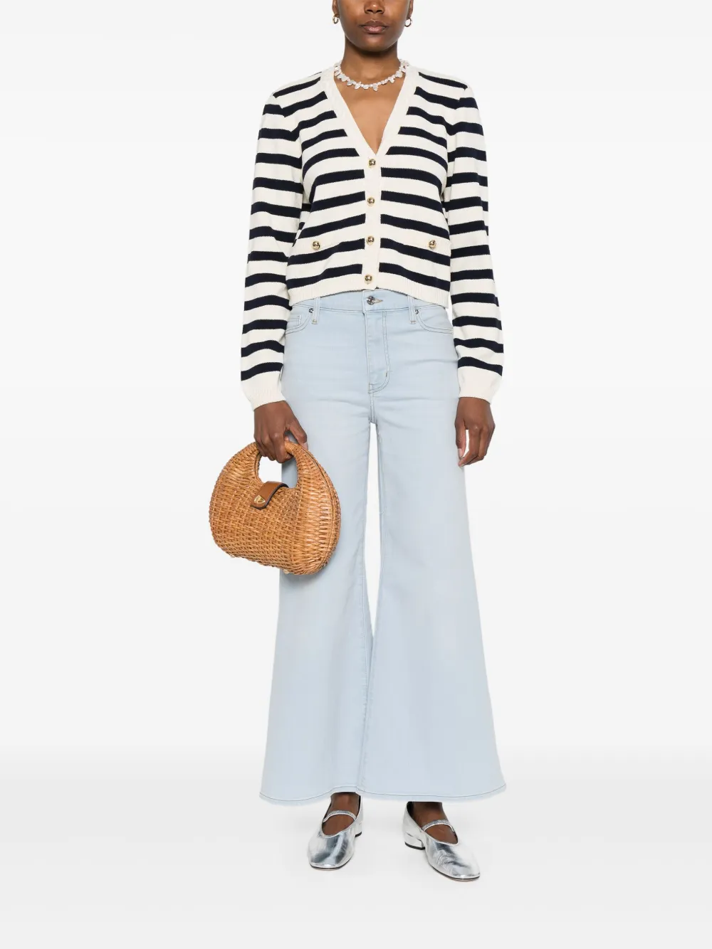 Shop Frame Wide-leg Jeans