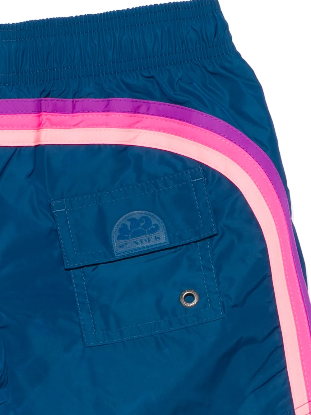 Sundek Gestreepte zwembroek Blauw