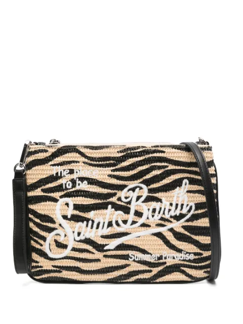 MC2 Saint Barth logo-embroidered clutch bag