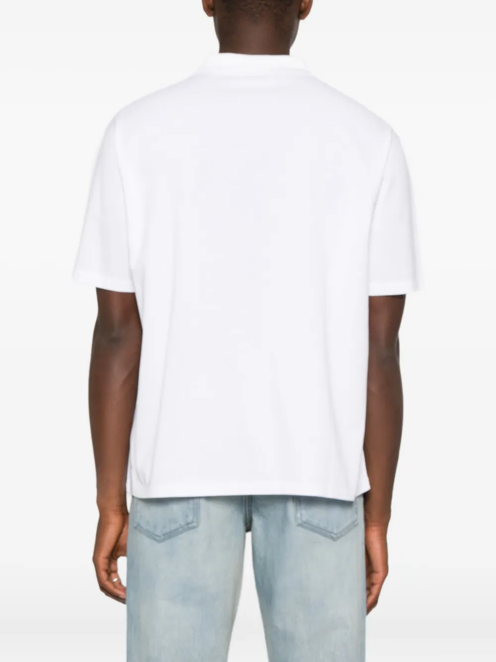 Frame Short-sleeve Polo Shirt In White