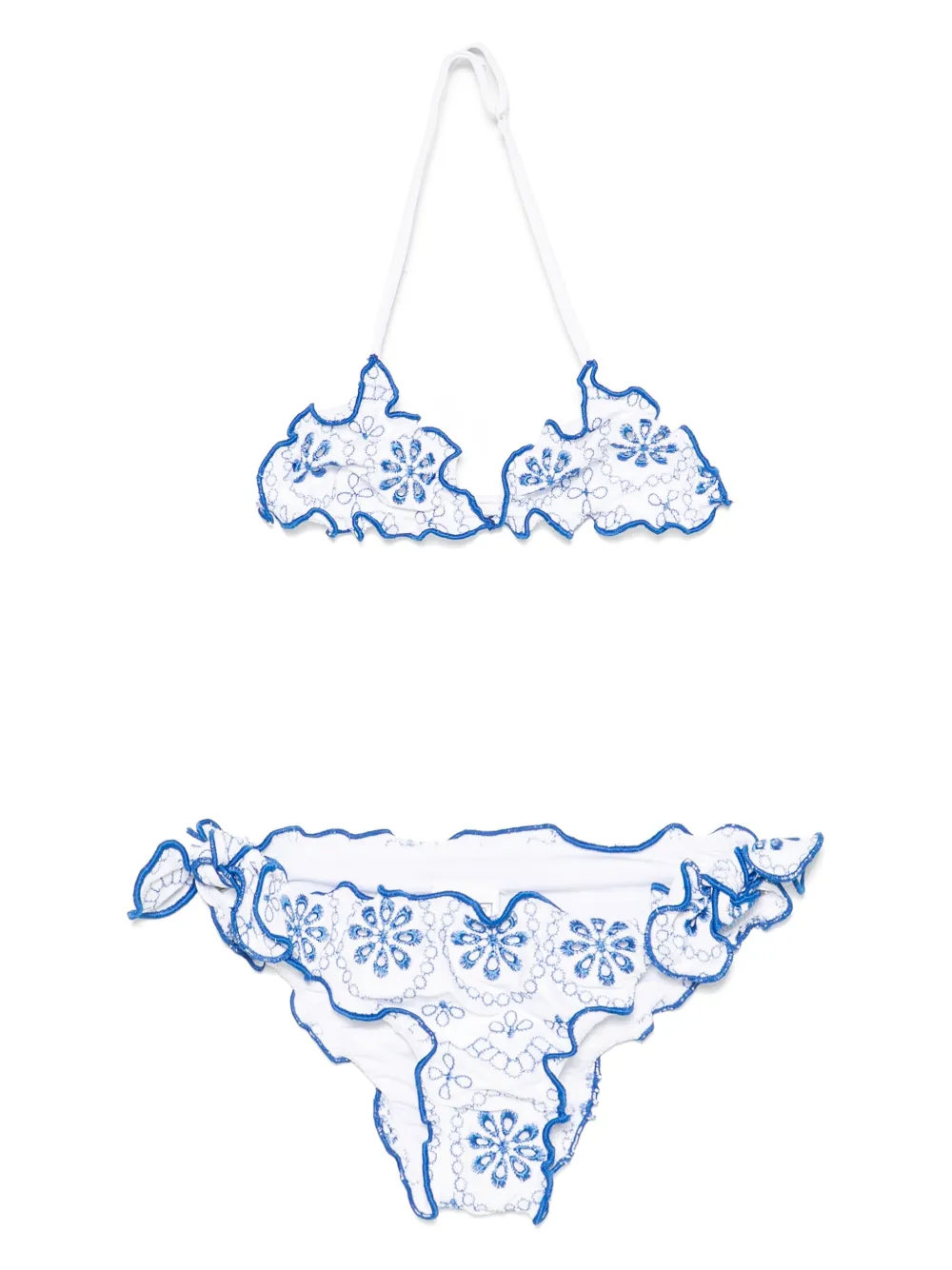 MC2 Saint Barth Kids Toile de Jouy bikini Wit