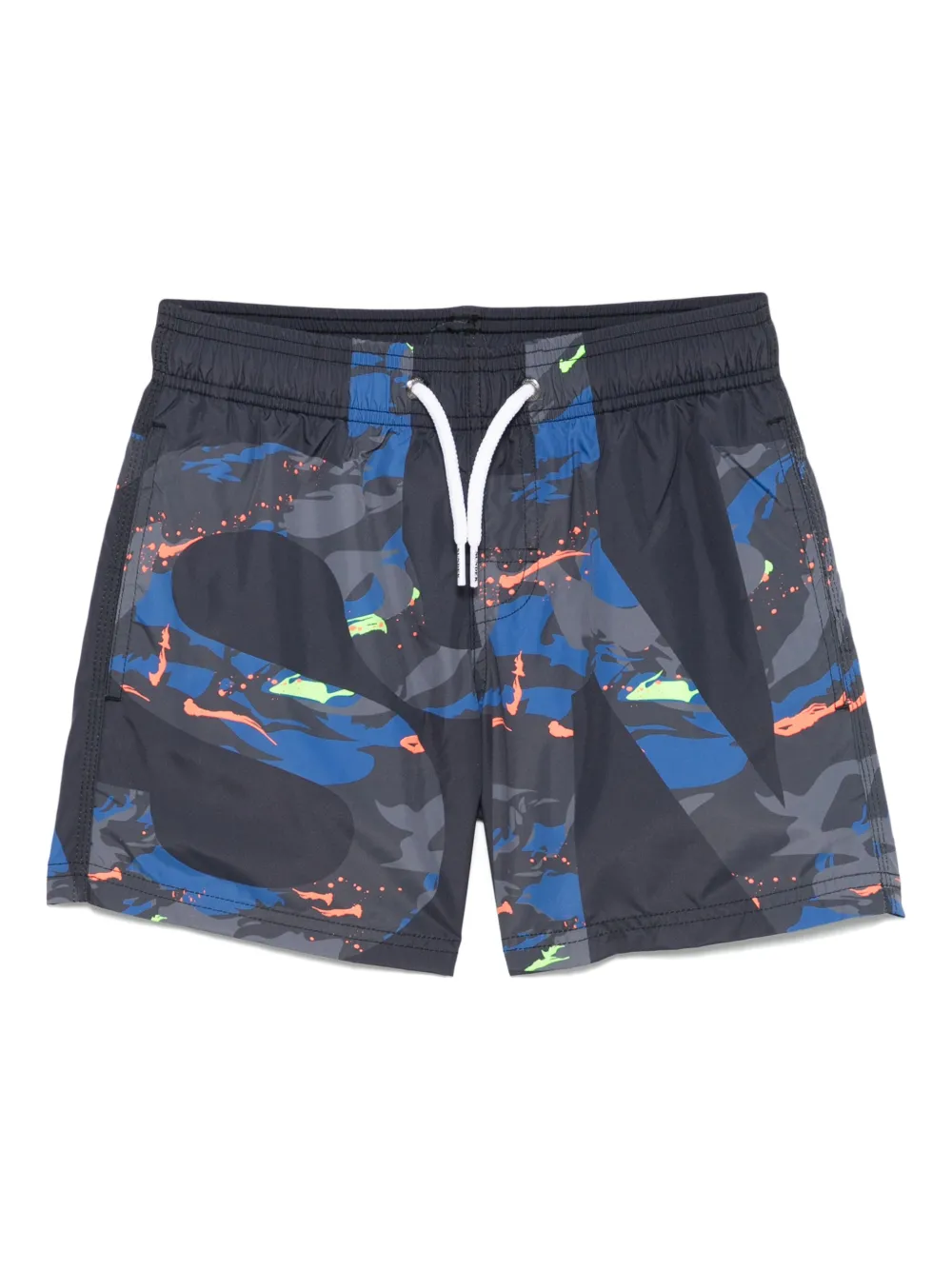 Sundek graphic-print swim shorts | Black | Image 1