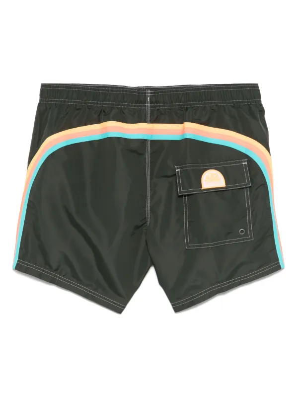 Sundek Taffeta Swim Shorts Green FARFETCH IN