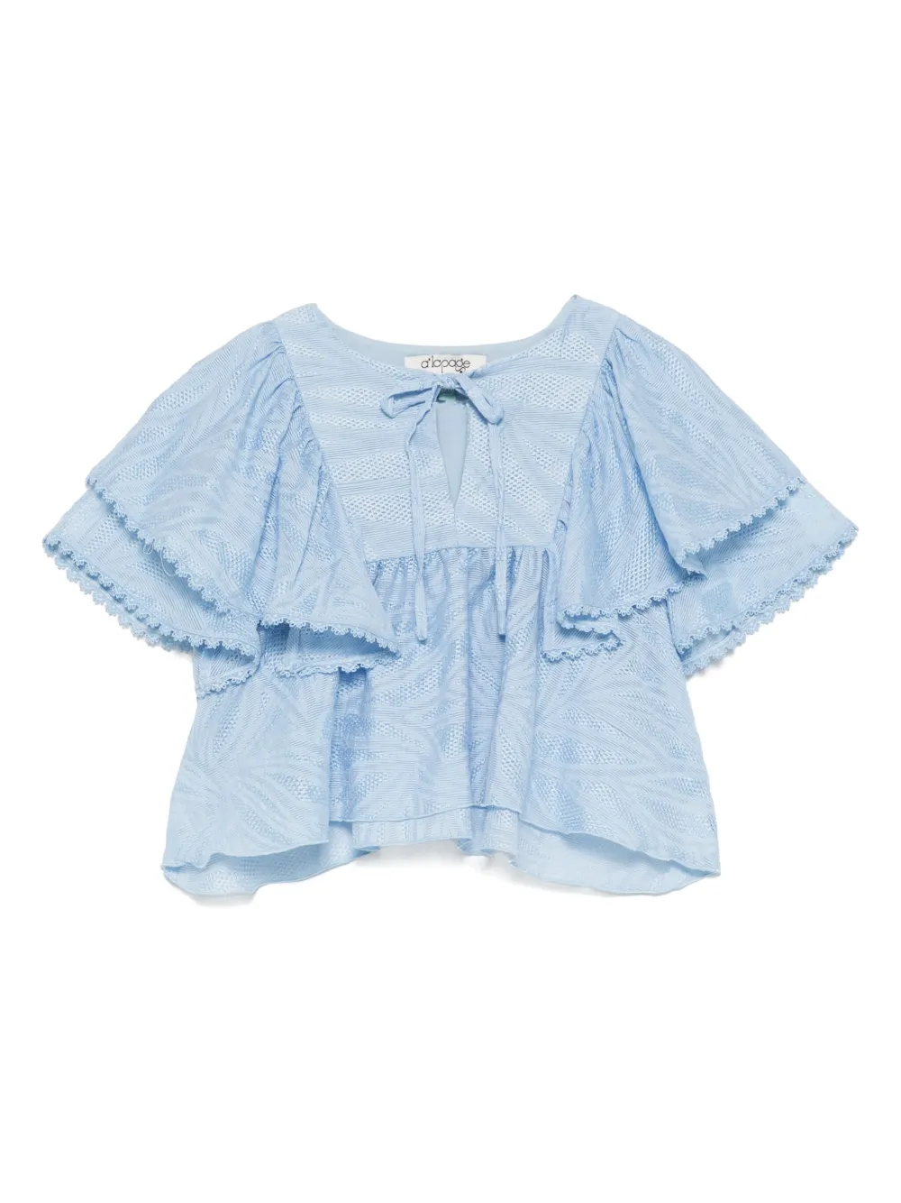 alapage blouse à manches courtes | bleu | Image 1