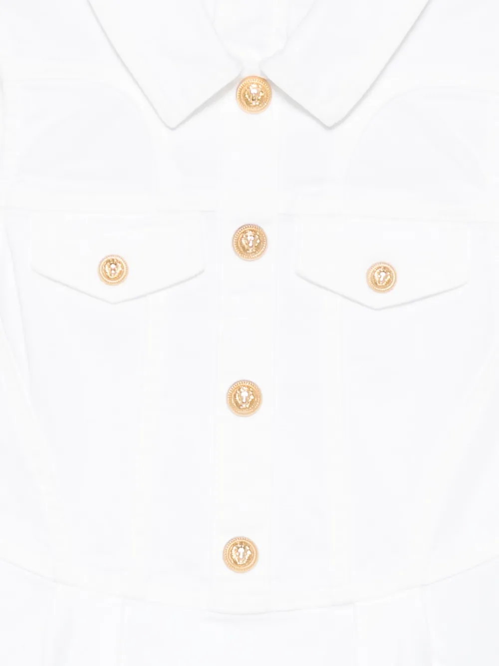 Shop Balmain Cotton-blend Dress