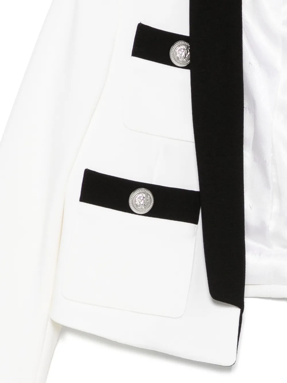 Balmain Kids Blazer met enkele rij knopen Wit