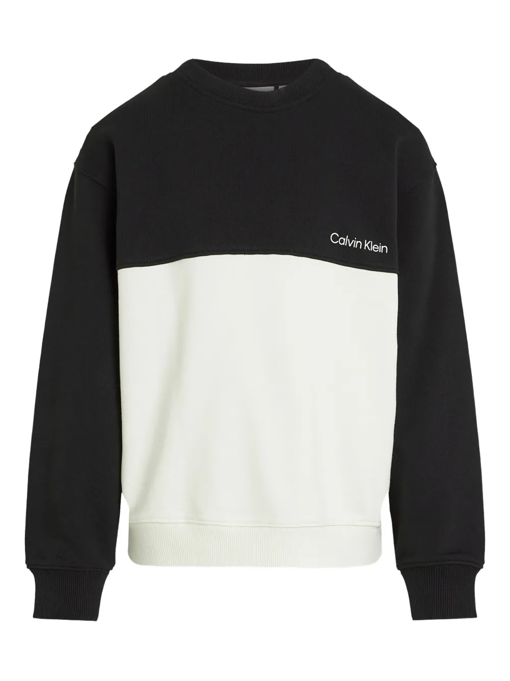 Calvin Klein Kids colourblock sweatshirt | Black | Image 1