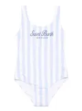 MC2 Saint Barth Kids striped swimsuit - Blue