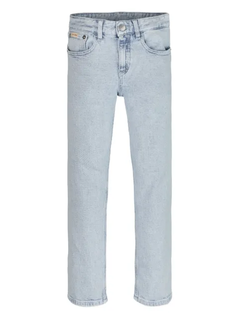 Calvin Klein Kids logo-patch jeans