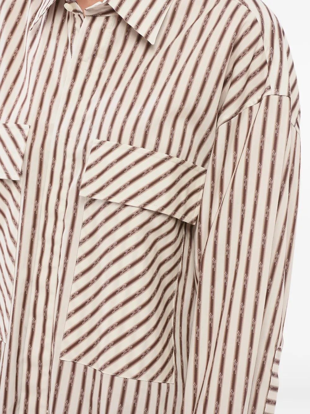 AMIRI Gestreept shirt Wit