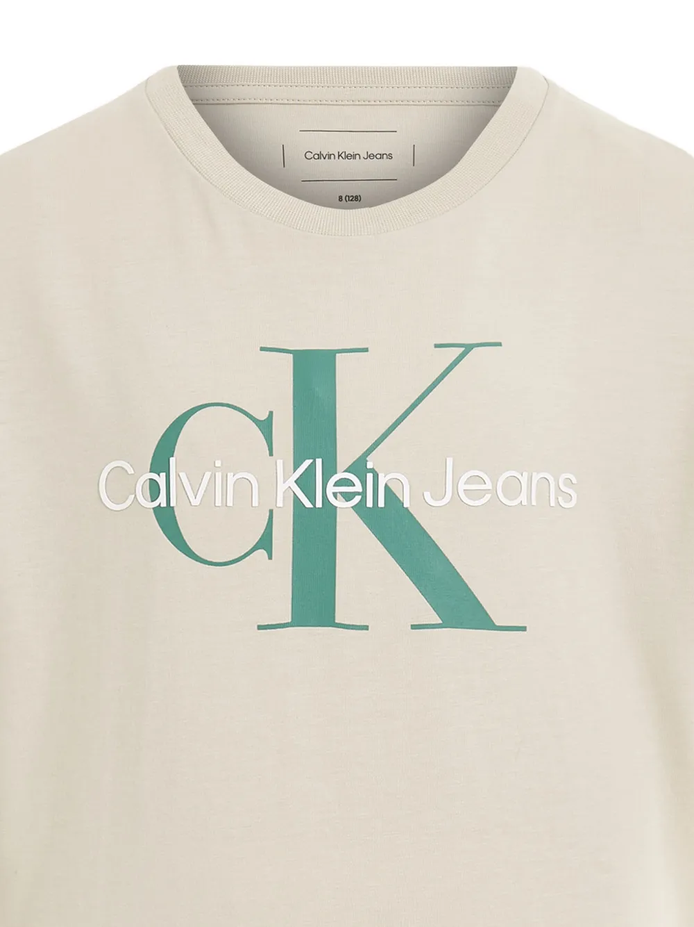 Calvin Klein Kids Katoenen T-shirt Beige