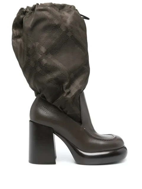 Burberry Pre-Owned 100mm check-jacquard boots