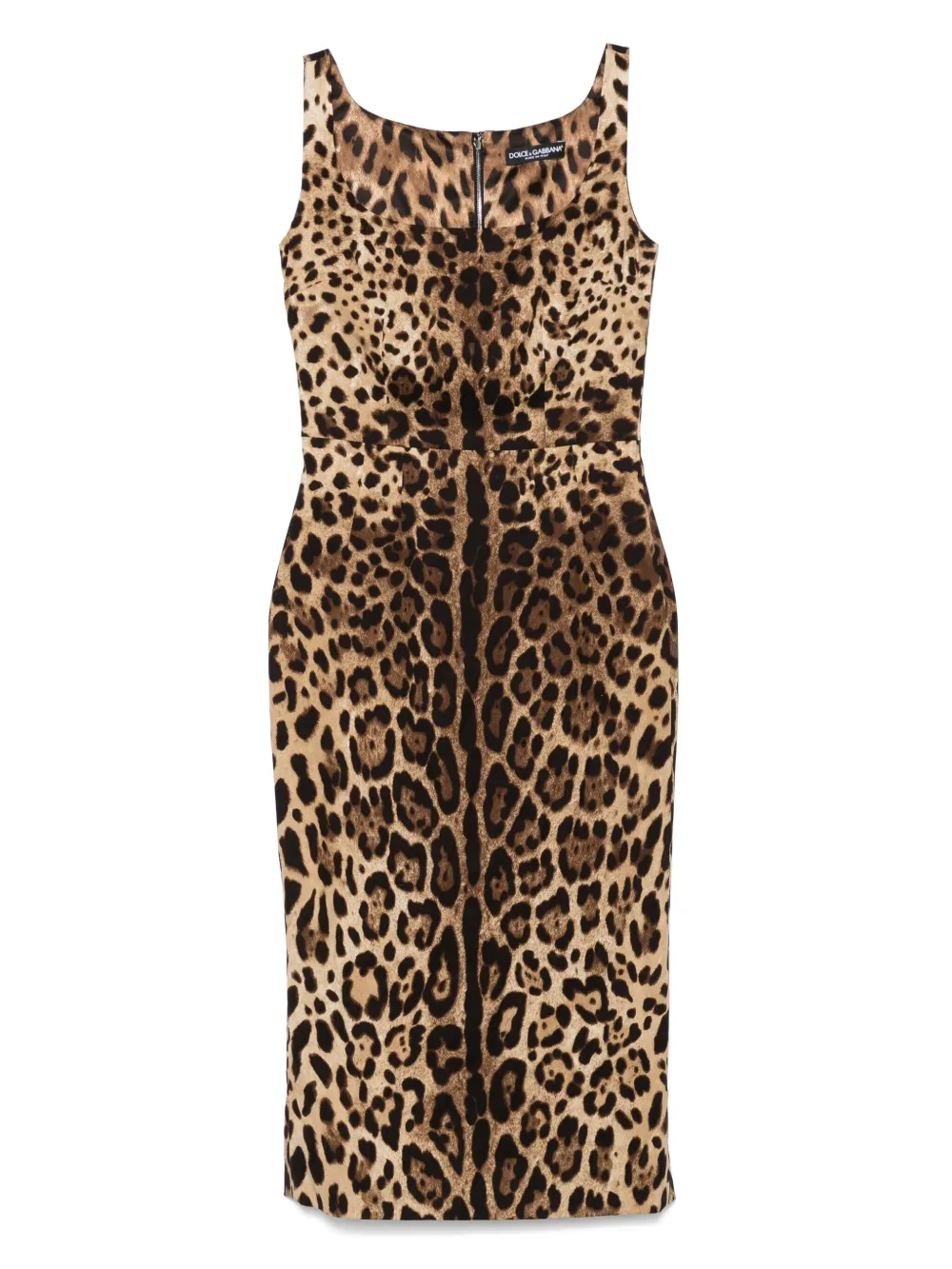 Pre-owned Dolce & Gabbana Leopard-print Midi Dress