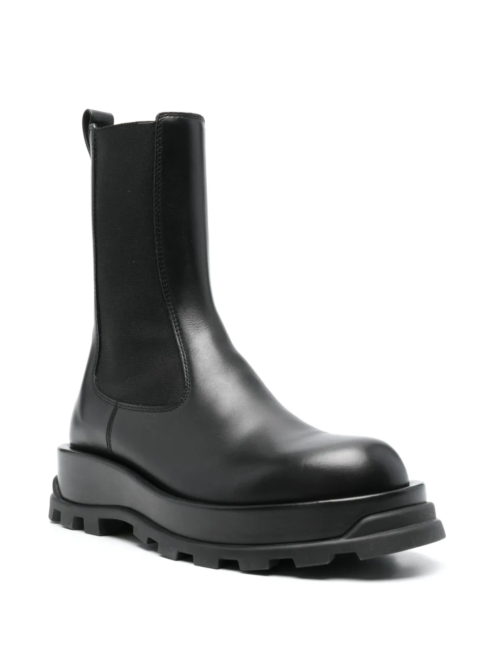 Jil Sander Pre-Owned Leren Chelsea laarzen - Zwart