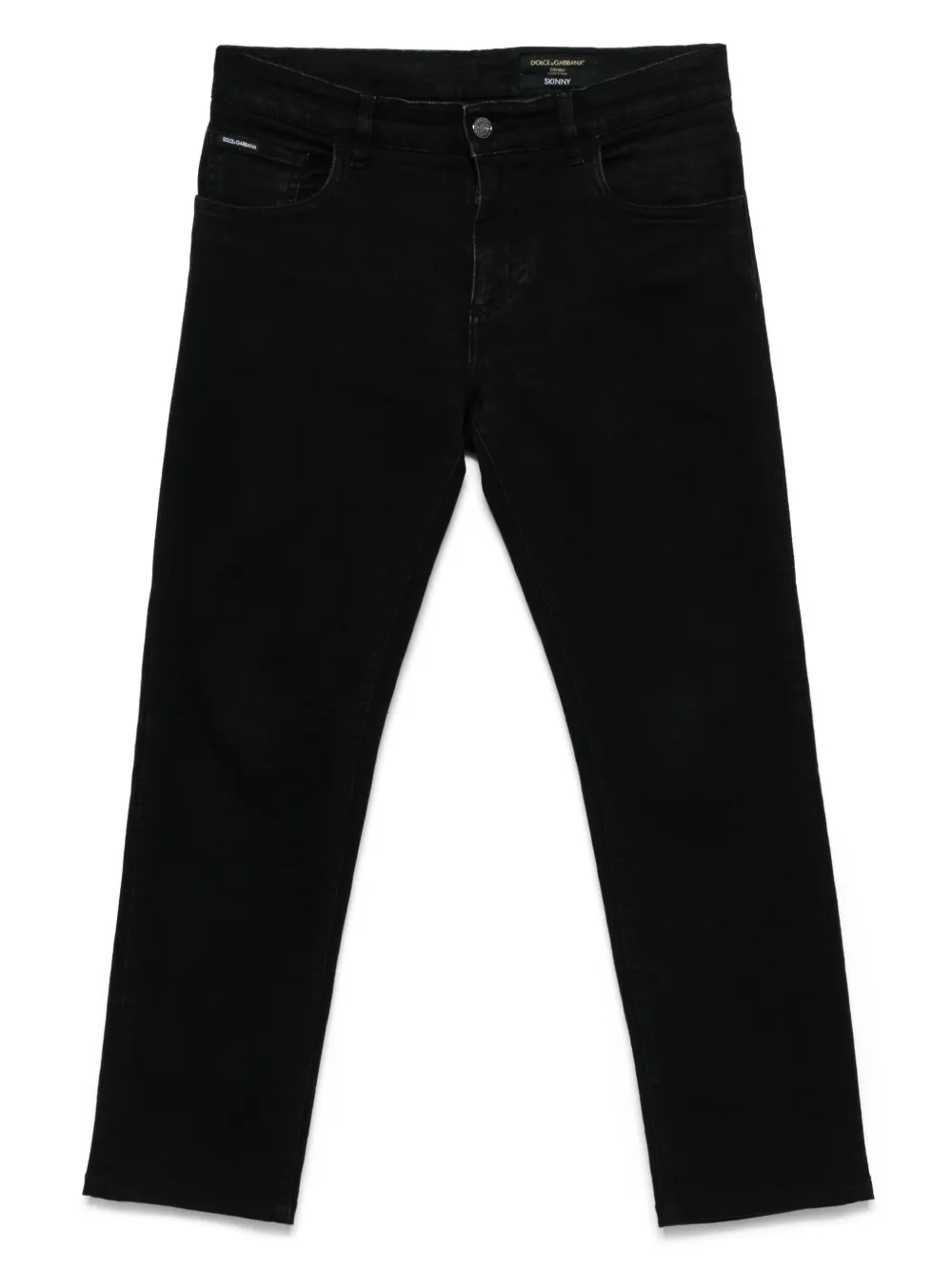 Dolce & Gabbana Pre-Owned logo-appliqué jeans - ブラック Dolce & Gabbana Pre-Owned logo-appliqué jeans - ブラック