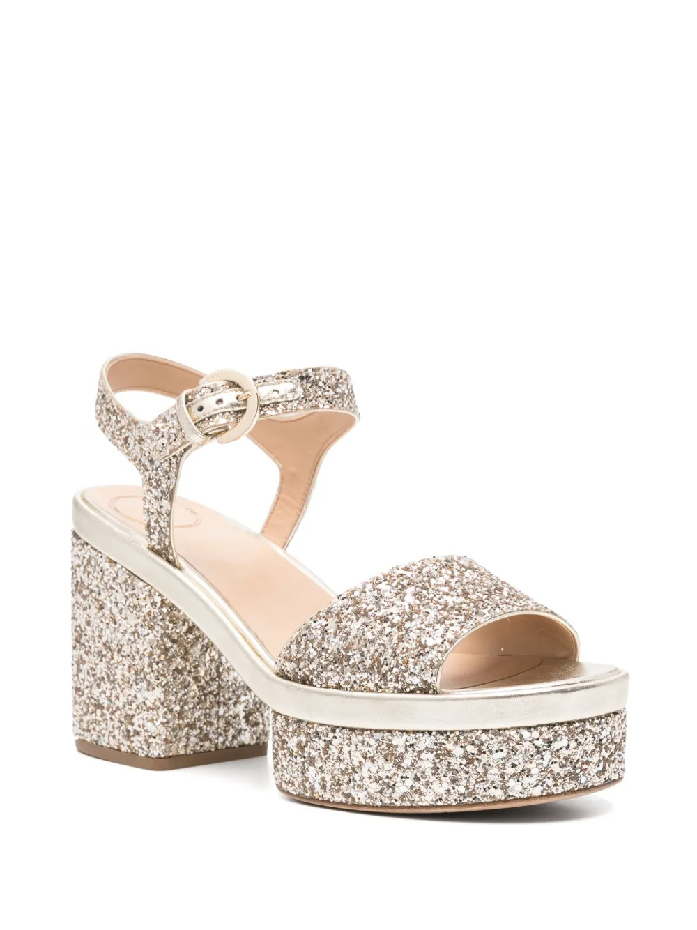 Chloé Pre-Owned 95 mm Odina sandalen - Goud