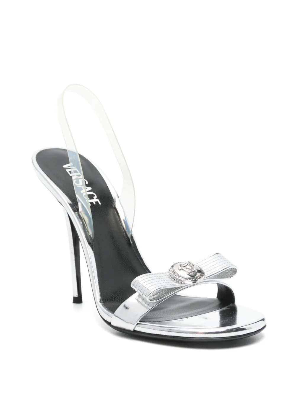 Versace Pre-Owned 120mm Gianni Ribbon sandals - Zilver