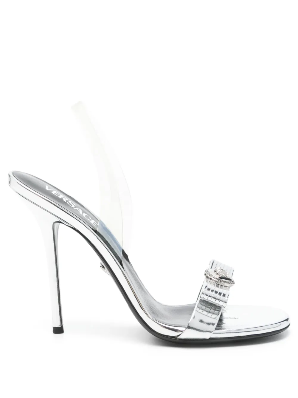 Versace Pre-Owned 120mm Gianni Ribbon sandals | Silver | Image 1